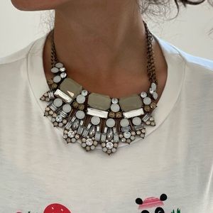 Chunky statement necklace from H&M. Lightly tarnished, but looks intentional.